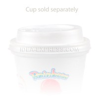 White Dome Lids for Foam Cups