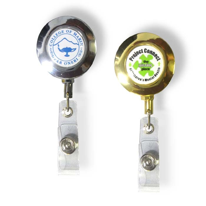 Gold Badge Reels - Custom Printed