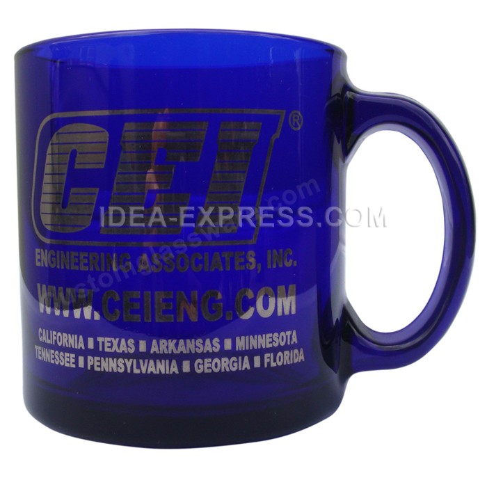 13 oz. Colored Glass Coffee Mug