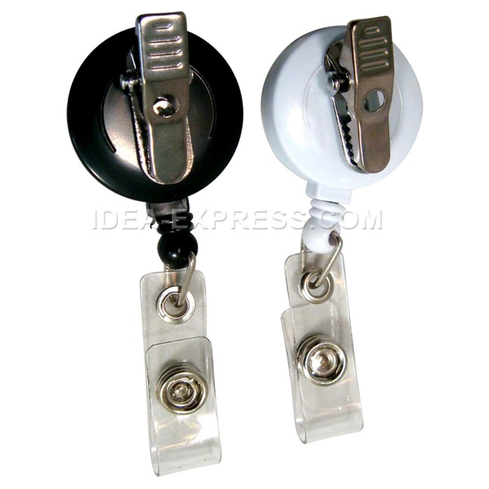 Blank Badge Reels with Alligator Clip