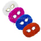 Solid Color Feather Masks
