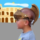Gold Plastic Roman Helmets